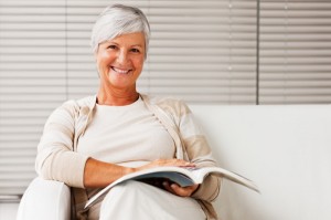 Best Indoor Activities for Senior Women reading a book