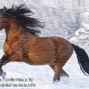 FREE Printable Jigsaw Puzzle: Horse 1 (Small + Large Pieces)
