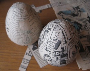 How To Make Paper Mache Easter Eggs