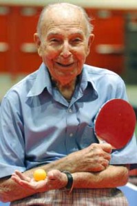 NSGA Senior Olympics, John @ table tennis