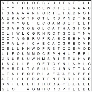 word search for seniors - ARCHITECTURE puzzle